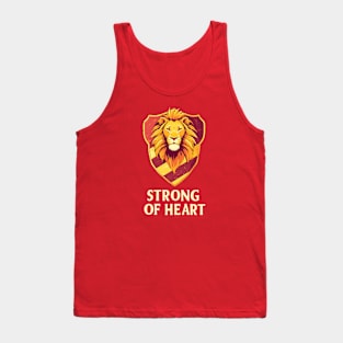 Strong of Heart - Lion - Shield - Fantasy Tank Top